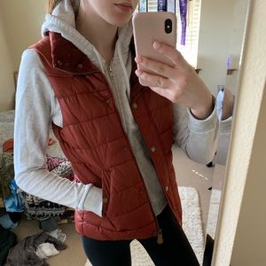 H&M Vest w/ removable hood and fur